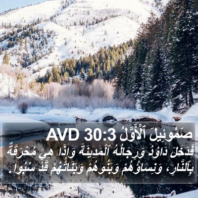 صَمُوئِيلَ ٱلْأَوَّلُ 30:3 AVD Bible Verse Image