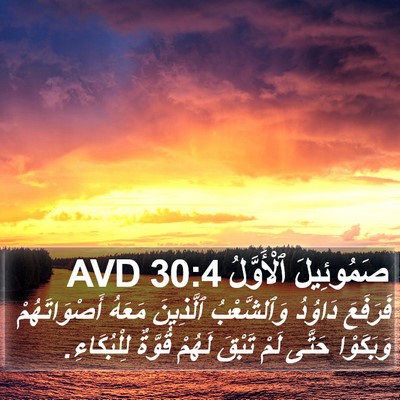 صَمُوئِيلَ ٱلْأَوَّلُ 30:4 AVD Bible Verse Image