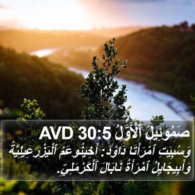 صَمُوئِيلَ ٱلْأَوَّلُ 30:5 AVD Bible Verse Image
