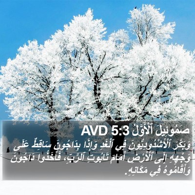 صَمُوئِيلَ ٱلْأَوَّلُ 5:3 AVD Bible Verse Image