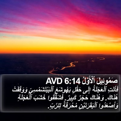 صَمُوئِيلَ ٱلْأَوَّلُ 6:14 AVD Bible Verse Image