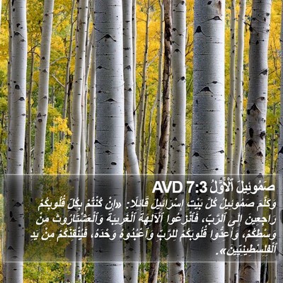صَمُوئِيلَ ٱلْأَوَّلُ 7:3 AVD Bible Verse Image