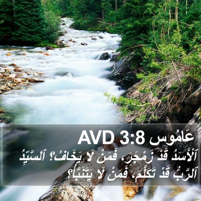 عَامُوس 3:8 AVD Bible Verse Image