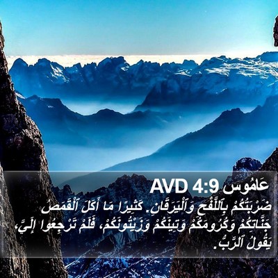 عَامُوس 4:9 AVD Bible Verse Image
