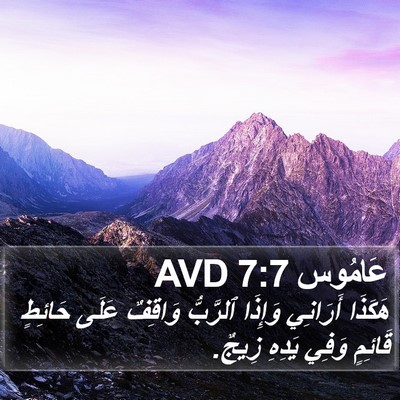 عَامُوس 7:7 AVD Bible Verse Image
