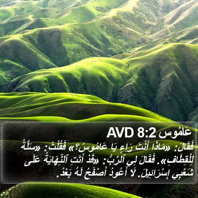 عَامُوس 8:2 AVD Bible Verse Image