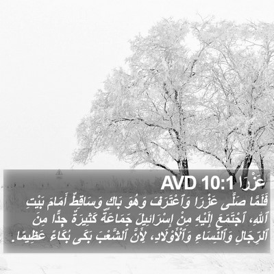 عَزْرَا 10:1 AVD Bible Verse Image