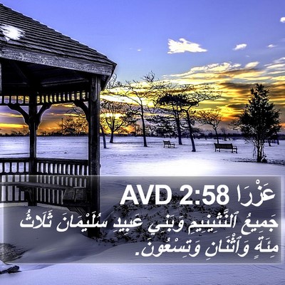عَزْرَا 2:58 AVD Bible Verse Image