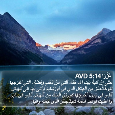 عَزْرَا 5:14 AVD Bible Verse Image