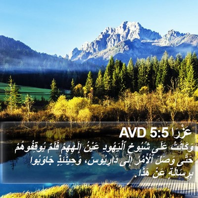 عَزْرَا 5:5 AVD Bible Verse Image