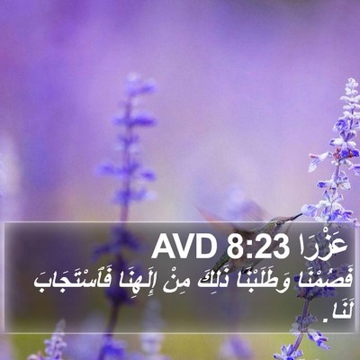 عَزْرَا 8:23 AVD Bible Verse Image