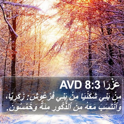 عَزْرَا 8:3 AVD Bible Verse Image