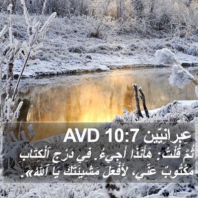 عِبرانِيّين 10:7 AVD Bible Verse Image