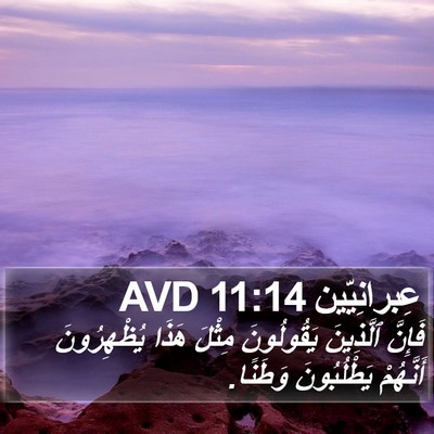 عِبرانِيّين 11:14 AVD Bible Verse Image