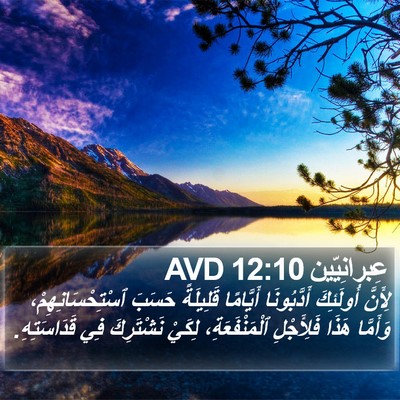 عِبرانِيّين 12:10 AVD Bible Verse Image