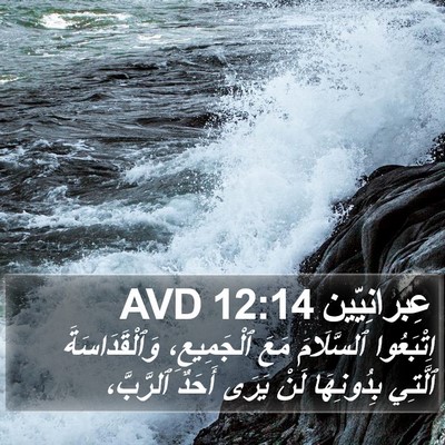 عِبرانِيّين 12:14 AVD Bible Verse Image