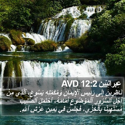عِبرانِيّين 12:2 AVD Bible Verse Image