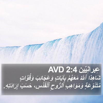 عِبرانِيّين 2:4 AVD Bible Verse Image