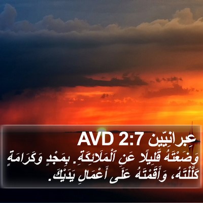 عِبرانِيّين 2:7 AVD Bible Verse Image