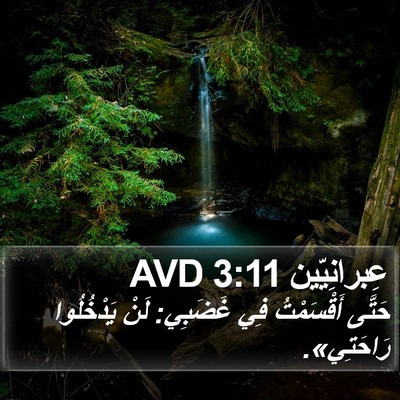 عِبرانِيّين 3:11 AVD Bible Verse Image