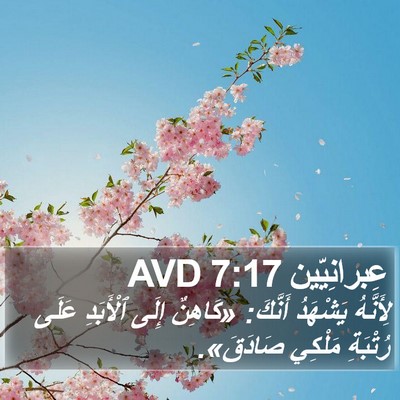 عِبرانِيّين 7:17 AVD Bible Verse Image