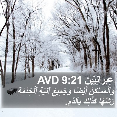 عِبرانِيّين 9:21 AVD Bible Verse Image