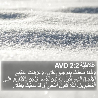 غَلاطِيَّة 2:2 AVD Bible Verse Image