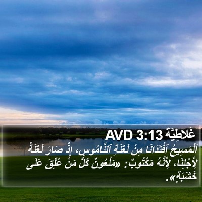غَلاطِيَّة 3:13 AVD Bible Verse Image