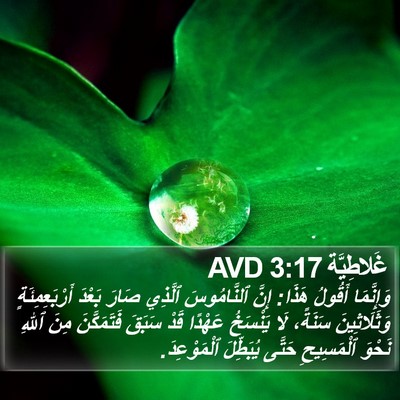 غَلاطِيَّة 3:17 AVD Bible Verse Image