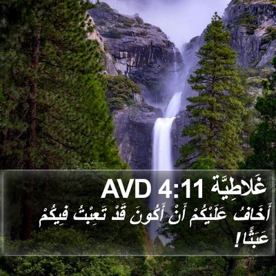 غَلاطِيَّة 4:11 AVD Bible Verse Image