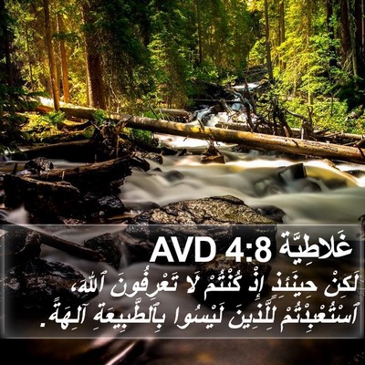 غَلاطِيَّة 4:8 AVD Bible Verse Image