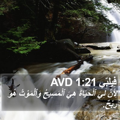 فِيلِبِّي 1:21 AVD Bible Verse Image