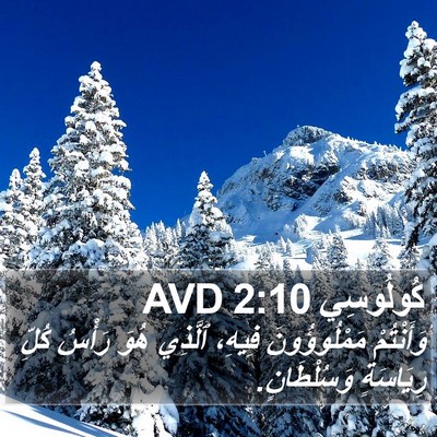 كُولُوسِي 2:10 AVD Bible Verse Image