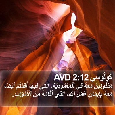 كُولُوسِي 2:12 AVD Bible Verse Image