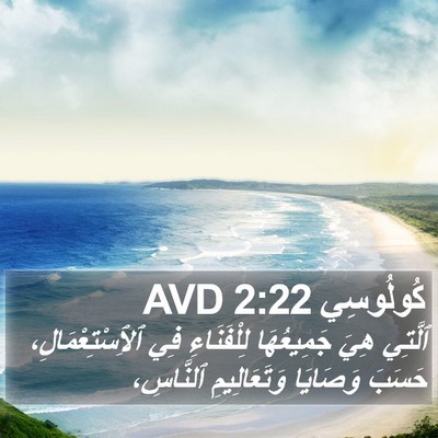 كُولُوسِي 2:22 AVD Bible Verse Image