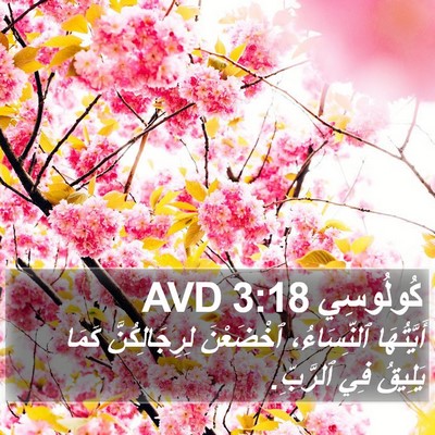 كُولُوسِي 3:18 AVD Bible Verse Image