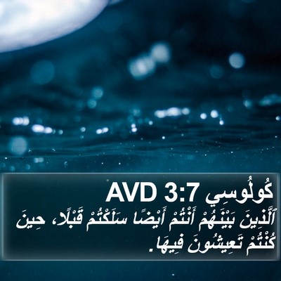 كُولُوسِي 3:7 AVD Bible Verse Image