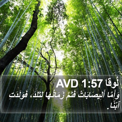 لُوقا 1:57 AVD Bible Verse Image