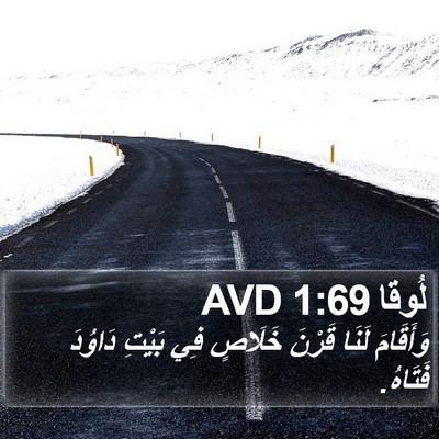 لُوقا 1:69 AVD Bible Verse Image