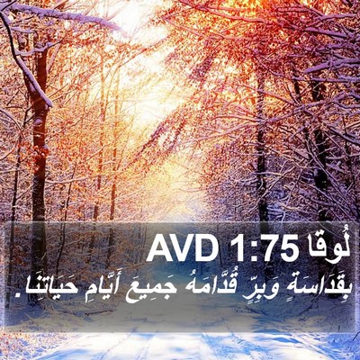 لُوقا 1:75 AVD Bible Verse Image