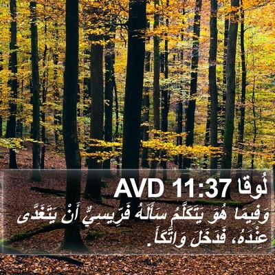 لُوقا 11:37 AVD Bible Verse Image