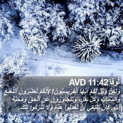 لُوقا 11:42 AVD Bible Verse Image