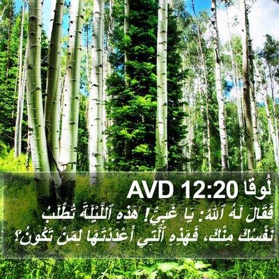 لُوقا 12:20 AVD Bible Verse Image