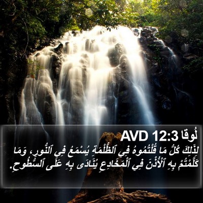 لُوقا 12:3 AVD Bible Verse Image