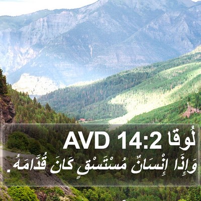 لُوقا 14:2 AVD Bible Verse Image
