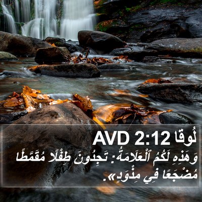 لُوقا 2:12 AVD Bible Verse Image