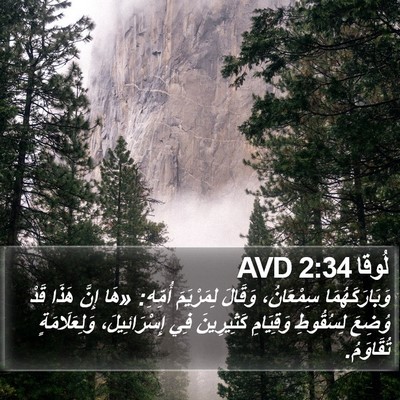 لُوقا 2:34 AVD Bible Verse Image