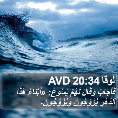لُوقا 20:34 AVD Bible Verse Image