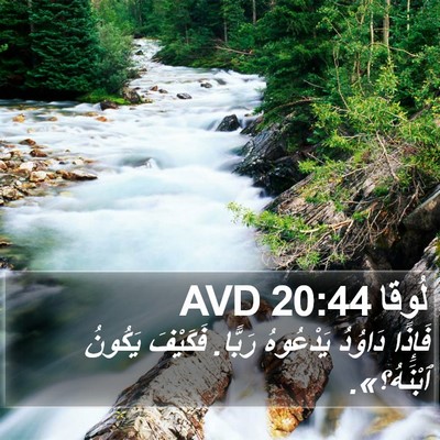 لُوقا 20:44 AVD Bible Verse Image