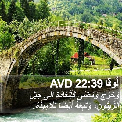 لُوقا 22:39 AVD Bible Verse Image